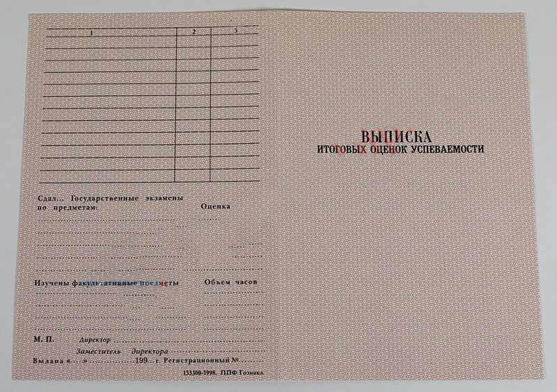 Okul, lise diploması 1995-2006