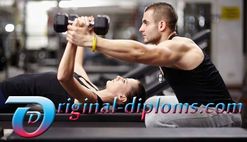 Fitness eğitmeni diplomasını satın al.